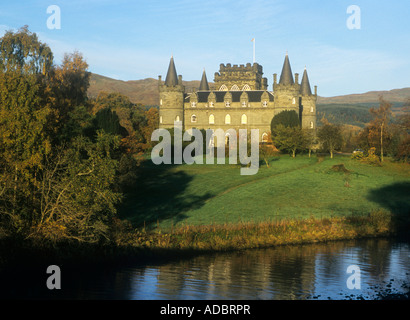 Château d'Inveraray, Inveraray, le Loch Fyne, Argyll, Scotland Banque D'Images