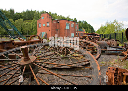 Les bâtiments de la mine la mine de Bersham à un service ancien monument à Rhostyllen Wrexham Wales UK Banque D'Images