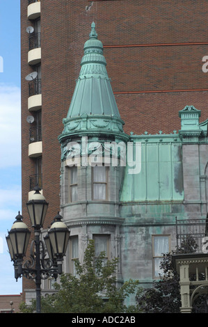 Bâtiment victorien, rue Sherbrooke Montréal Canada Banque D'Images