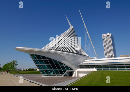 Milwaukee Art Museum dans la ville de Milwaukee Wisconsin WI USA Banque D'Images