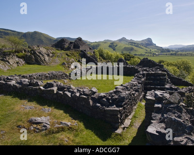 Castell-y-Bere 13e siècle ruines dans la Dysynni valley dans 'Snowdonia National Park' Gwynedd Mid Wales UK Banque D'Images