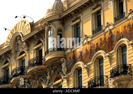 Hôtel Hermitage Monaco USAGE ÉDITORIAL SEULEMENT Banque D'Images