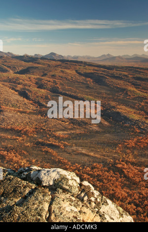 Vue de Reed Lookout dans les Grampians Banque D'Images