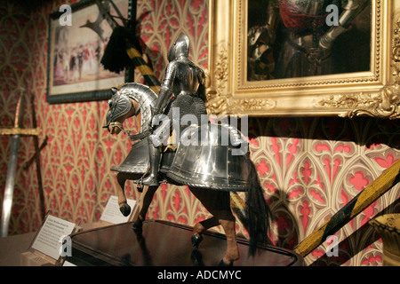 Chevalier médiéval Cavalier Cavalier Cavalier Cavalier Equestrian action chevaleresque chevaleresque errantly pike lance lance lancer man Banque D'Images