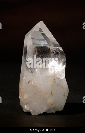 Variante Quartz cristal de roche, cristal unique Banque D'Images