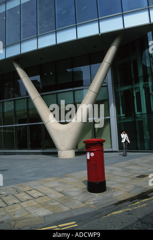 L'architecture de Manchester et du Post Box Banque D'Images