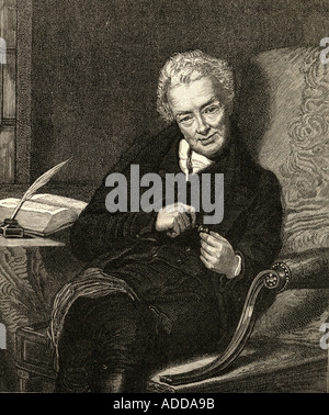 William Wilberforce, 1759 - 1833. Philanthrope et homme politique britannique. À partir de la peinture de George Richmond Banque D'Images