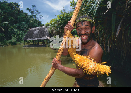 Centre Culturel, Pacific Harbour, Viti Levu, Fidji Banque D'Images