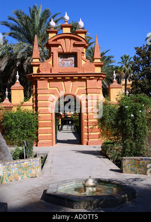 Voir d'Alcazar Palace & Gardens Palacio de Don Pedro Séville Séville Andalousie Andalucía España Espagne Iberia Europe Banque D'Images