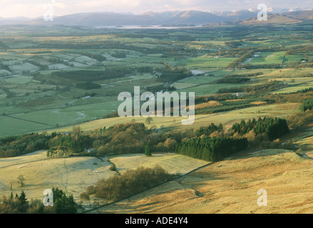Vue de Loch Lomond, à partir de la colline Dumgoyne Campsies Kirkhouse Inn près de Glasgow Scotland UK Banque D'Images