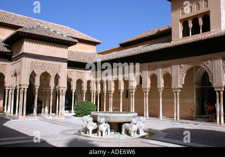 Vue sur l'Alhambra et Grenade andalousie andalousie forteresse Alcazaba España Espagne Iberia Europe Banque D'Images