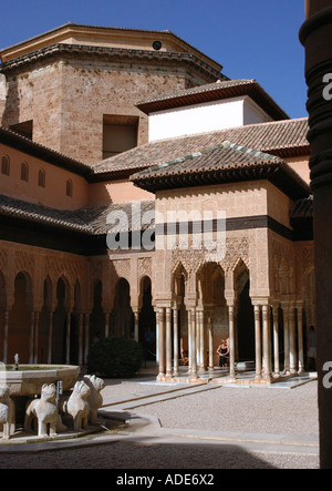 Vue sur l'Alhambra et Grenade andalousie andalousie forteresse Alcazaba España Espagne Iberia Europe Banque D'Images