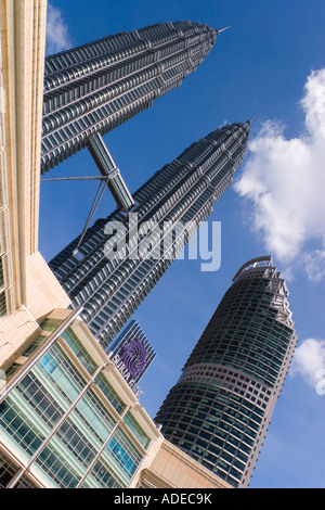 Tours KLCC à Kuala Lumpur, Malaisie. Anciennement Petronas Towers Banque D'Images