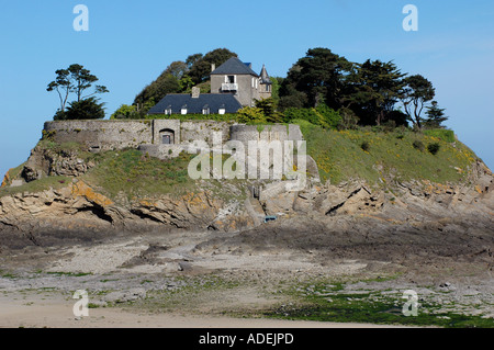 L'Ile Du Guesclin près de Saint-Malo, Ille et Vilaine, Bretagne France Bretagne Banque D'Images