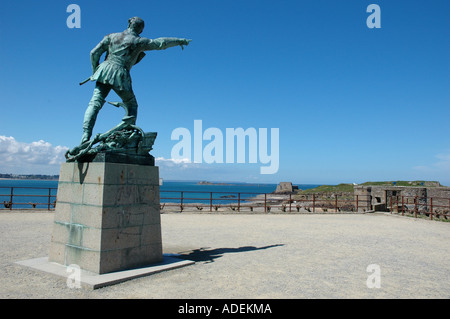 Robert Surcouf marin, Saint-Malo, Bretagne, France, Bretagne Banque D'Images