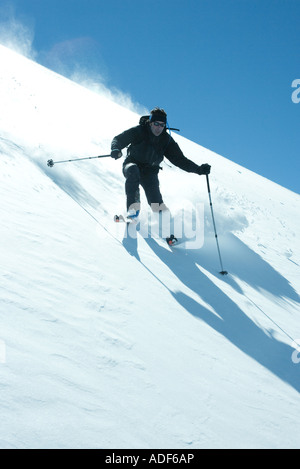 Descente à ski Banque D'Images