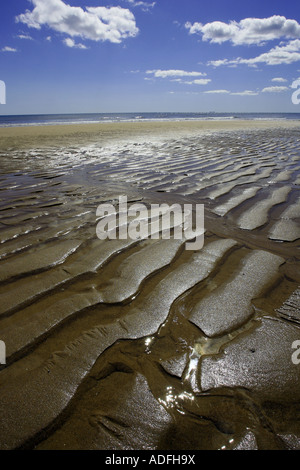 Balmedie Beach près des dunes de sable de Menie, Aberdeen, Écosse, Royaume-Uni Banque D'Images