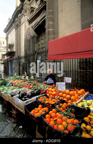 Mercato del Capo Palerme Sicile Italie Banque D'Images