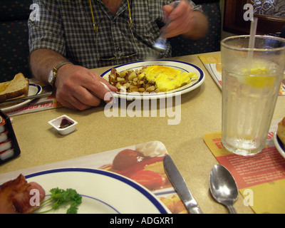 Petit-déjeuner en Restaurant Banque D'Images