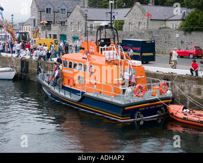 Port St Mary lifeboat dans port, Castletown, Ile de Man Banque D'Images