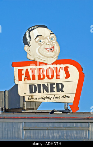 Fatboys Diner Trinity Buoy Wharf Orchard Place London UK Peuplier Banque D'Images