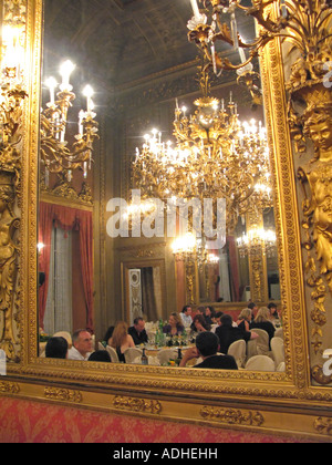 Le dîner de gala au palais BORGHESE PALACE Florence Italie Banque D'Images