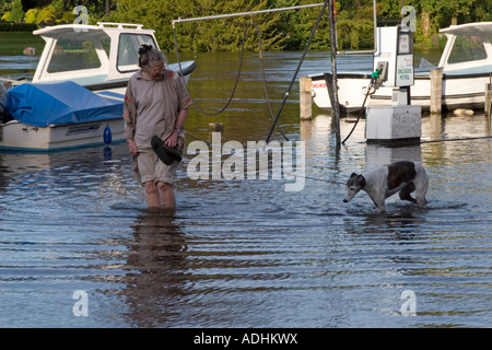 Inondations de 2007 - Henley on Thames - Oxfordshire Banque D'Images