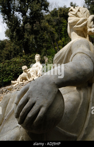 Italie, Toscane, Collodi. Les jardins historiques de la villa Garzoni Banque D'Images