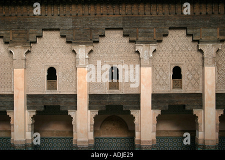 Medersa Ben Youssef Ben Fondation Benjelloun Marrakech Maroc Banque D'Images