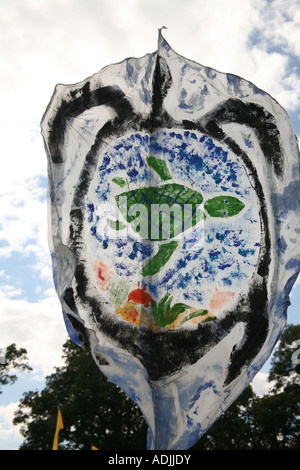 London Mela 2007 Drapeau Gunnersbury Park Banque D'Images