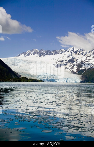 Glacier Bay Aialik Aialik se réunit dans le Kenai Fjords National Park summer Winter Banque D'Images