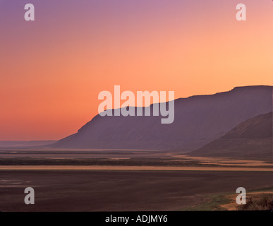 Jim Poker Ridge au lever de Hart Mountain National antelope Refuge Oregon Banque D'Images