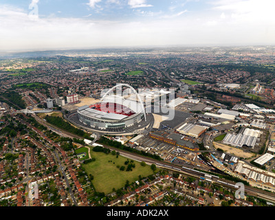 Vue aérienne du stade de Wembley, Londres Banque D'Images