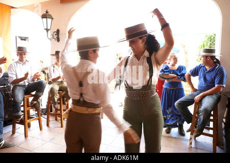 Danseurs de Flamenco à Marbella Banque D'Images