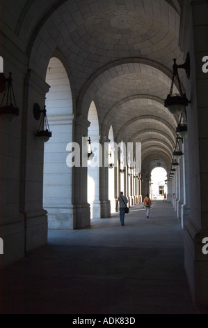 Passage voûté à Union Station à Washington DC Banque D'Images