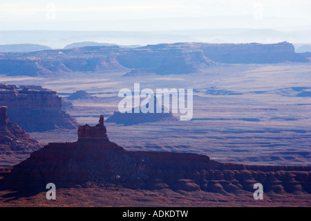 Vue de Moki Dugway à La Vallée des Dieux près de Monument Valley Utah USA Banque D'Images