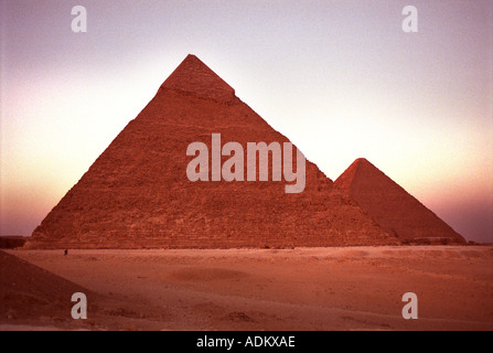 La pyramide de KHAFRÉ à Gizeh, près du Caire Egypte Banque D'Images
