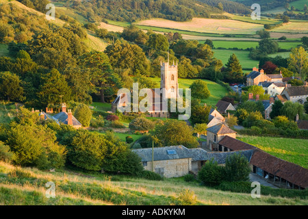 Corton Denham en été Angleterre Somerset Banque D'Images