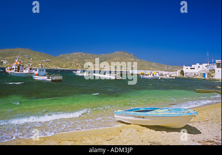 Agia Anna Mykonos Grèce Grec Banque D'Images