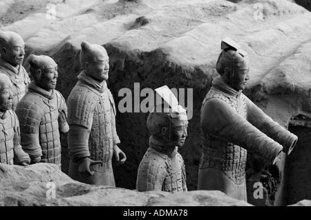 Chine Shaanxi Xian Bingmayong l'armée de soldats en terre cuite à l'empereur Qin Shihuangdi Tomb Banque D'Images