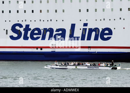 Bateau passe Stena Line ferry. Gothenburg Banque D'Images