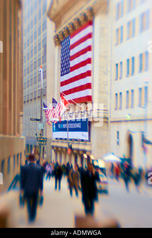 New York Stock Exchange à 'Wall Street', financial district, Lower Manhattan, 'New York City', 'New York', USA Mai 2006 Banque D'Images