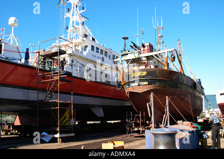 Cales sèches près de Victoria Wharf Cape Town Afrique du Sud port Banque D'Images