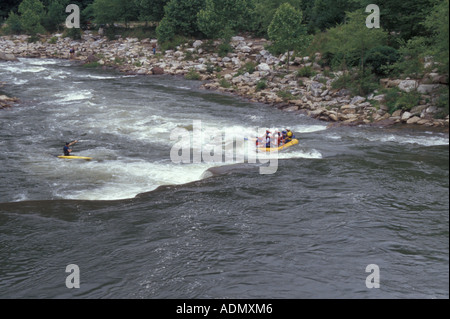 Rafting sur la rivière Ocoee Cherokee National Forest New York USA Banque D'Images