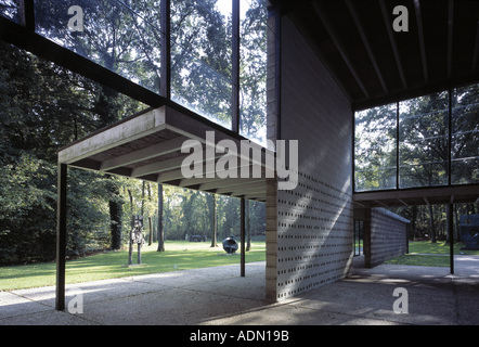 Otterloo, Rijksmuseum Kröller-Müller, Skulpturenpark, Rietveld-Pavillon Banque D'Images