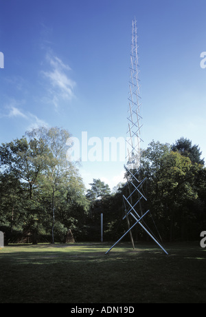 Otterloo, Rijksmuseum Kröller-Müller, Skulpturenpark, '''Needle Tower'' von Kenneth Snelson, 1968' Banque D'Images