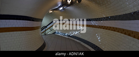 La station de métro Lambeth North London line Bakerloo tunnel passager Banque D'Images