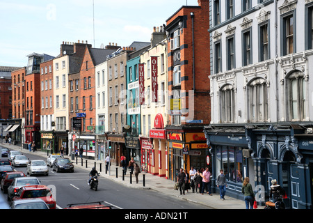 Dame Street avec l'Olympia Theatre de Dublin en Irlande Banque D'Images