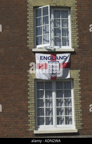 Chambre drapé de drapeau Angleterre UK London Banque D'Images