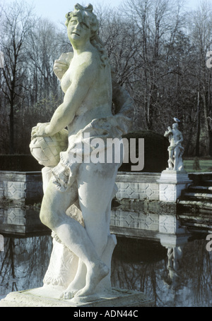 Stra an der Brenta, Villa Pisani, Figur im Garten Banque D'Images